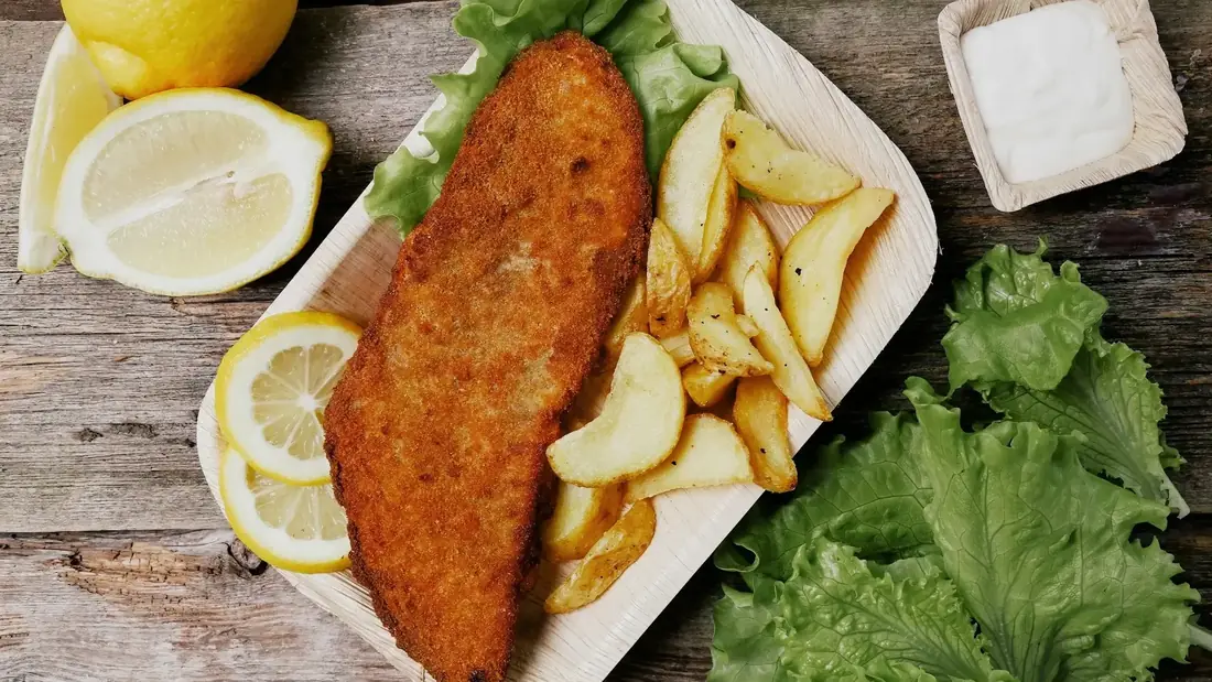 Gyldne og sprøde fiskefileter tilberedt i airfryer